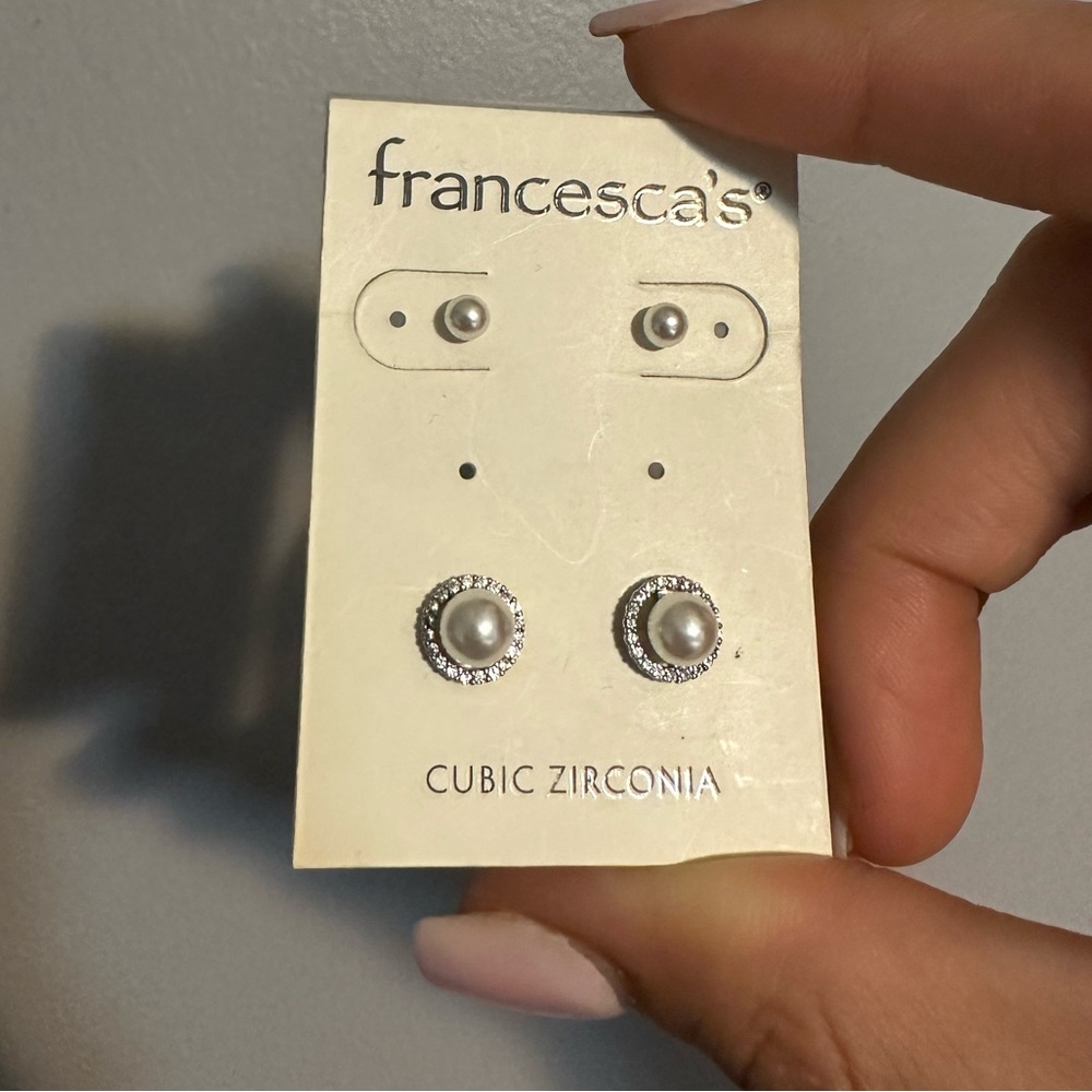 Pearl earrings - set
